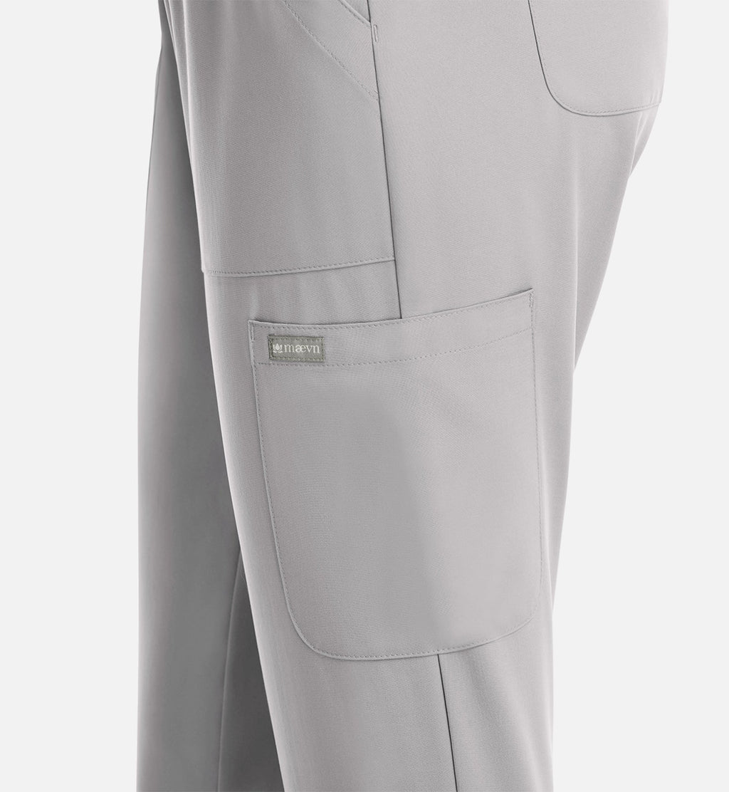 Momentum 5091 Women's Full Elastic Pull On Pants Quiet Grey