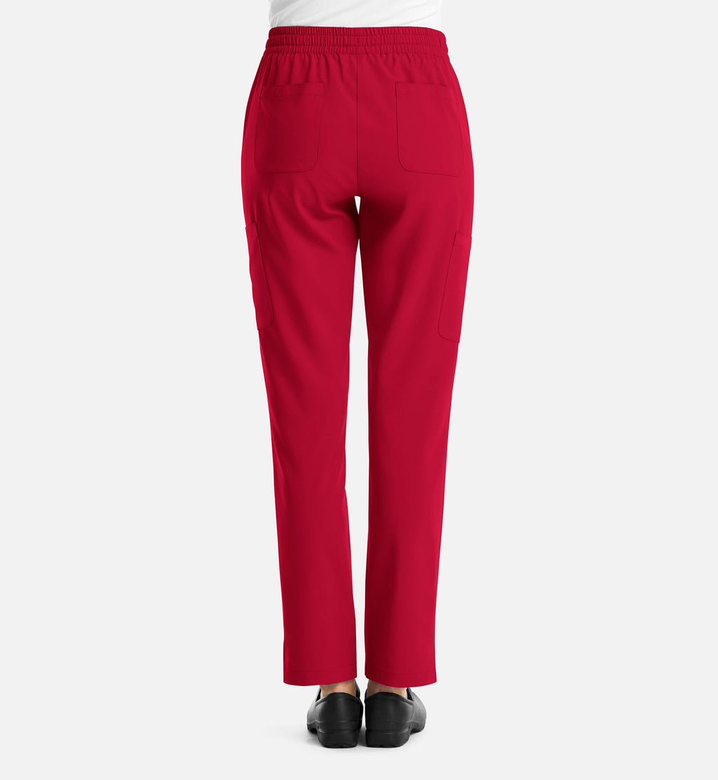 Momentum 5091 Women's Full Elastic Pull On Pants Red