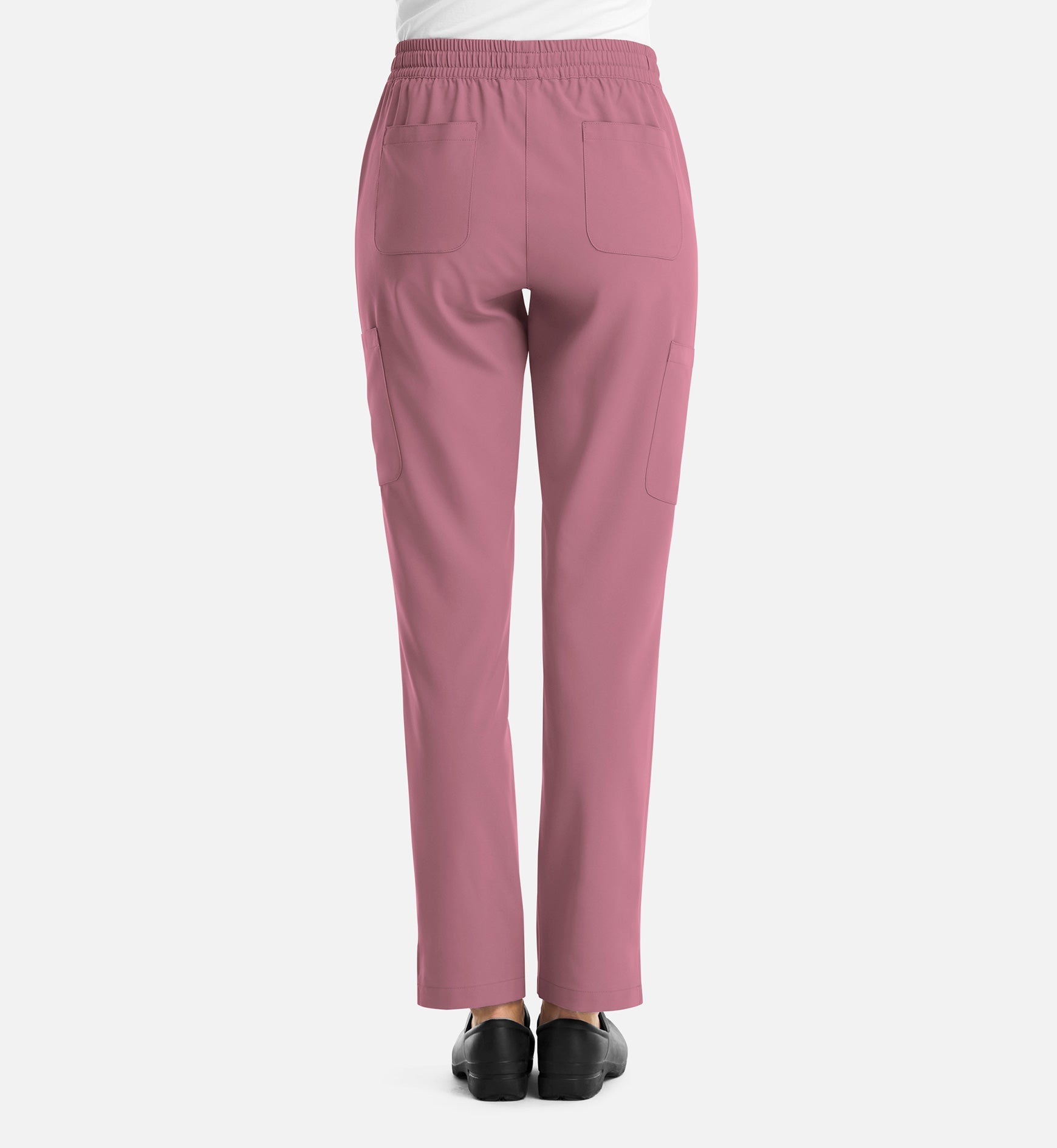 Momentum 5091 Women's Full Elastic Pull On Pants Rose