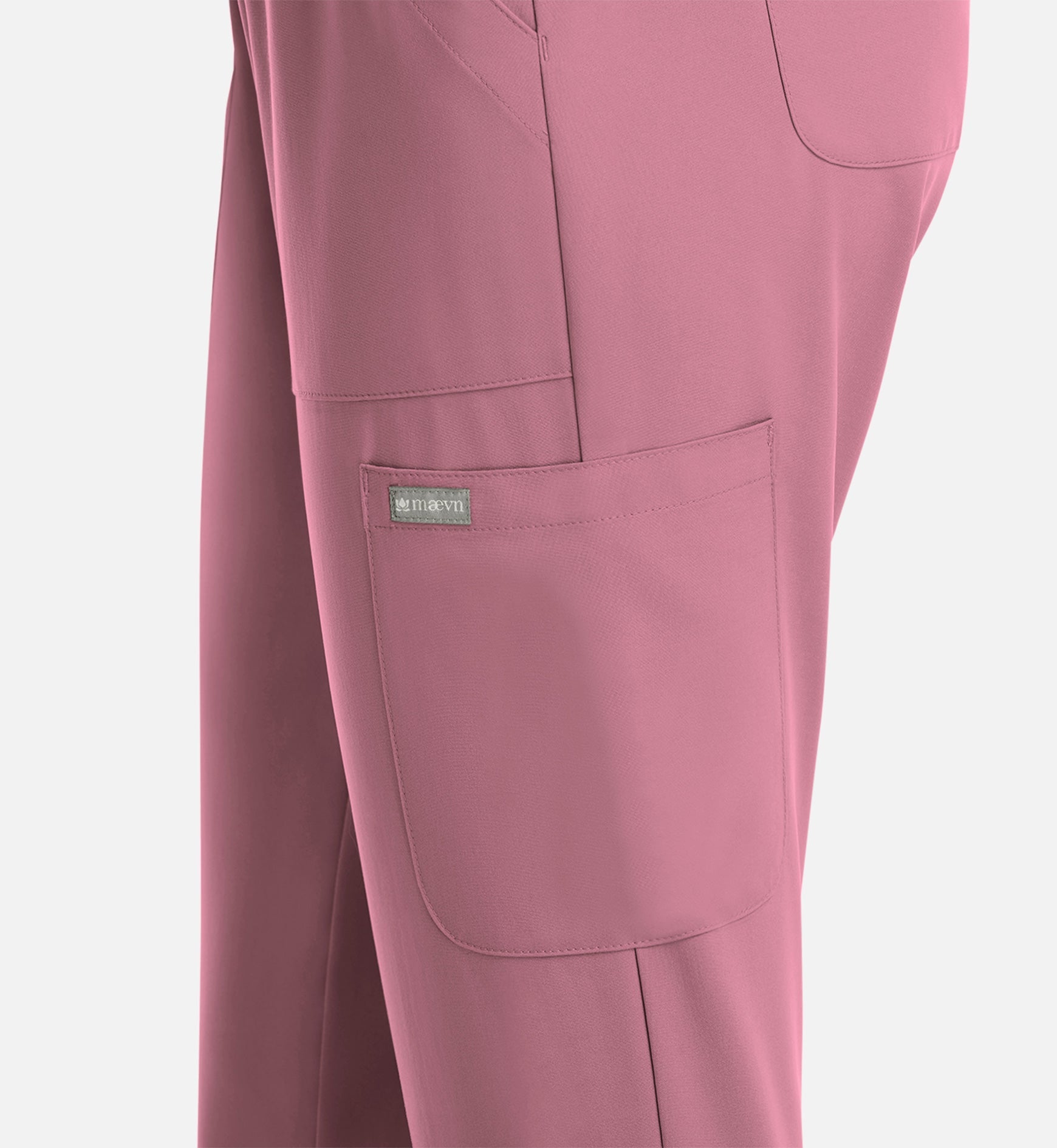 Momentum 5091 Women's Full Elastic Pull On Pants Rose