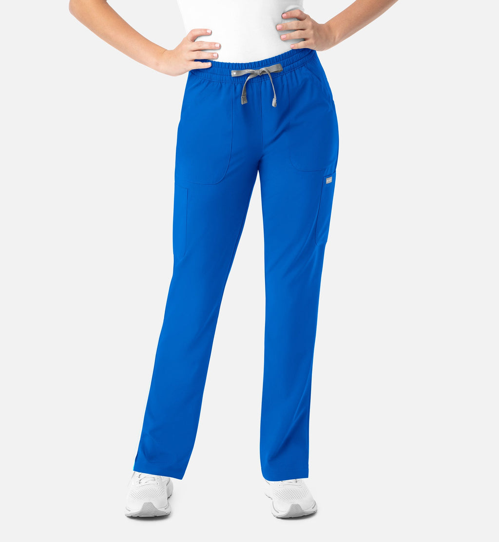 Momentum 5091 Women's Full Elastic Pull On Pants Royal Blue