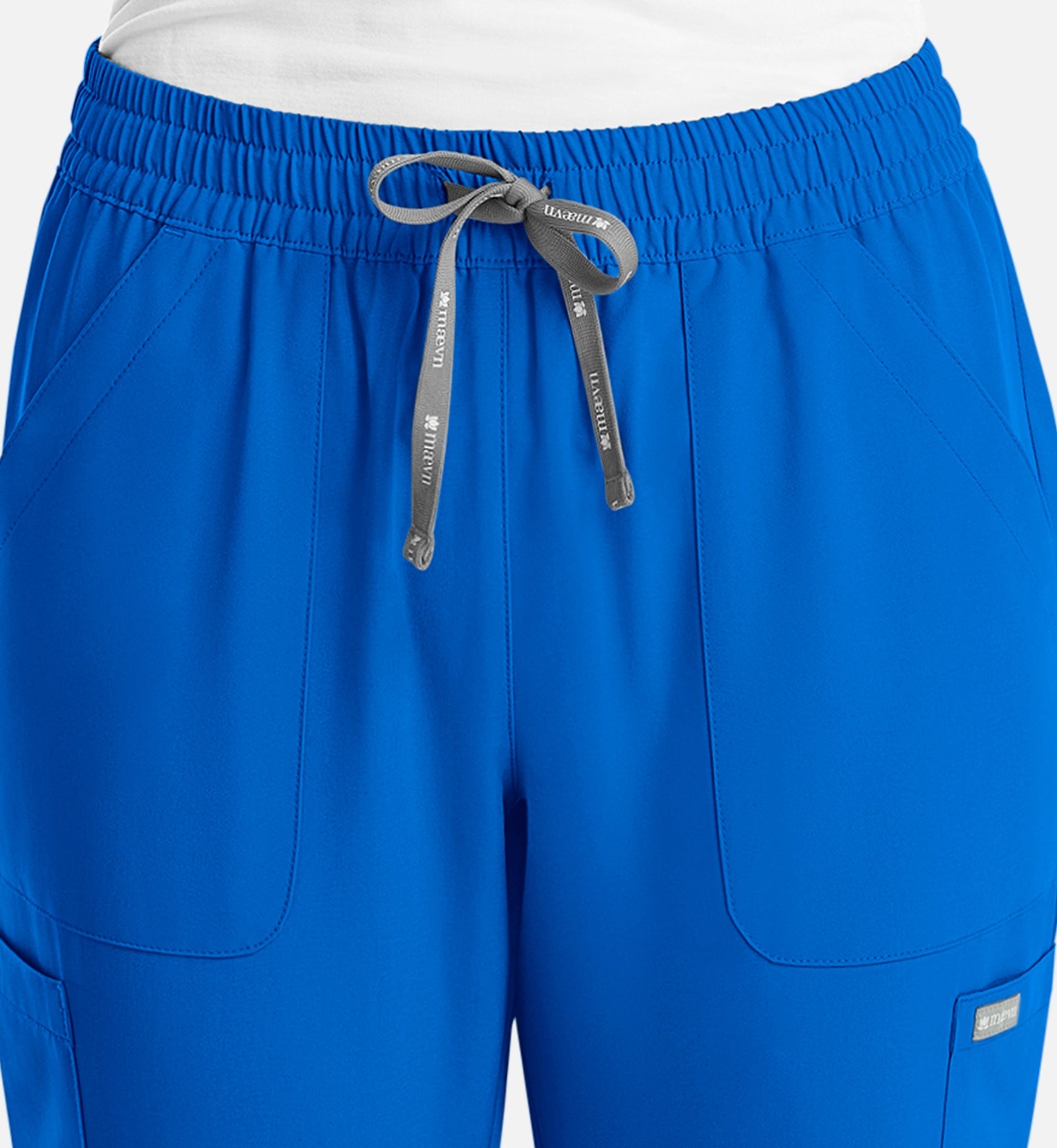 Momentum 5091 Women's Full Elastic Pull On Pants Royal Blue