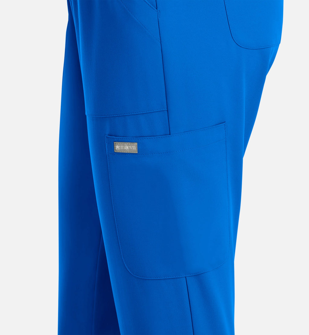 Momentum 5091 Women's Full Elastic Pull On Pants Royal Blue