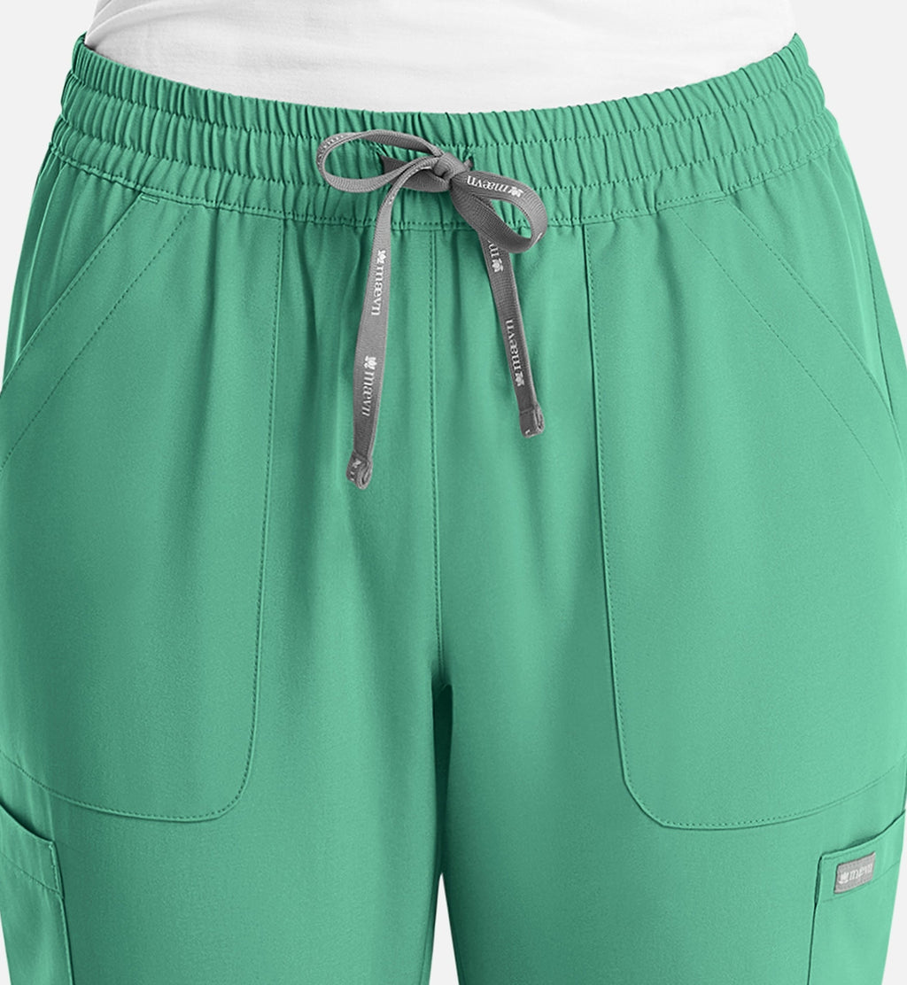 Momentum 5091 Women's Full Elastic Pull On Pants Surgical Green