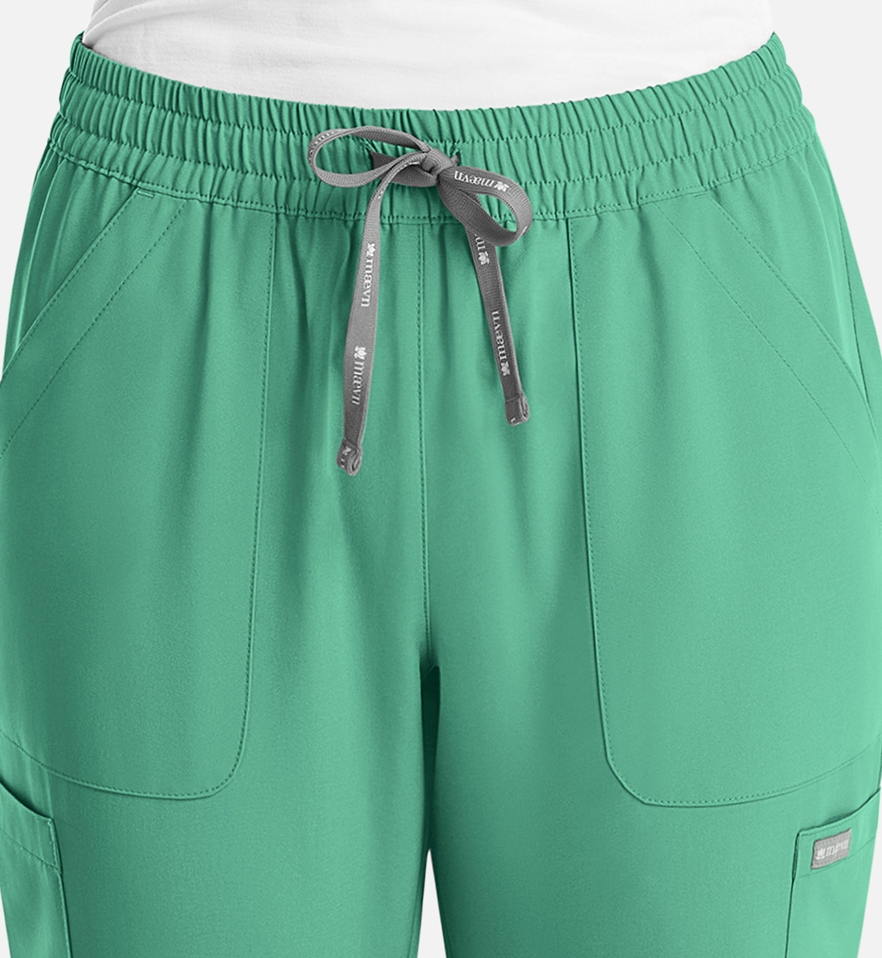 Momentum 5091 Women's Full Elastic Pull On Pants Surgical Green