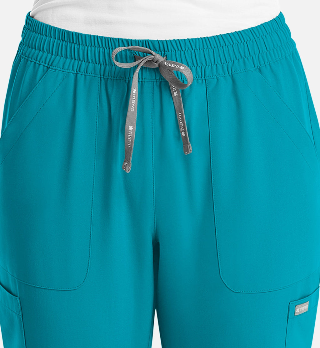 Momentum 5091 Women's Full Elastic Pull On Pants Teal
