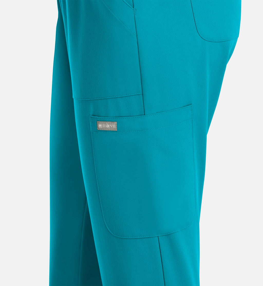 Momentum 5091 Women's Full Elastic Pull On Pants Teal