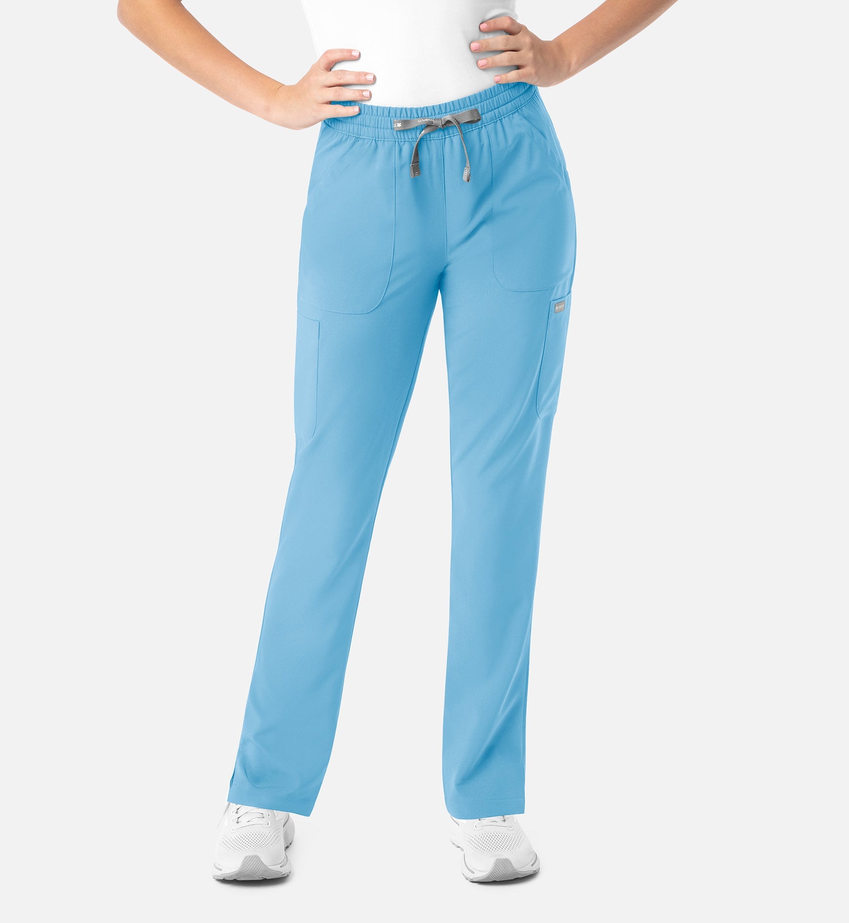 Momentum 5091 Women's Full Elastic Pull On Pants Turquoise