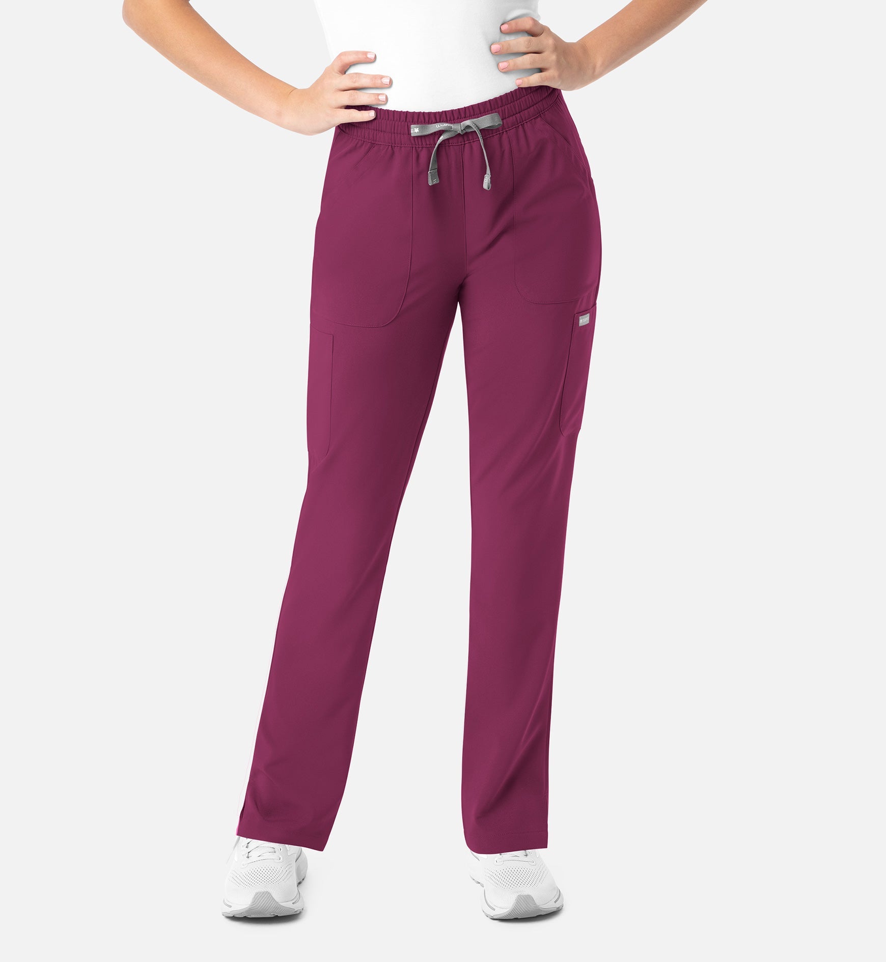 Momentum 5091 Women's Full Elastic Pull On Pants Wine