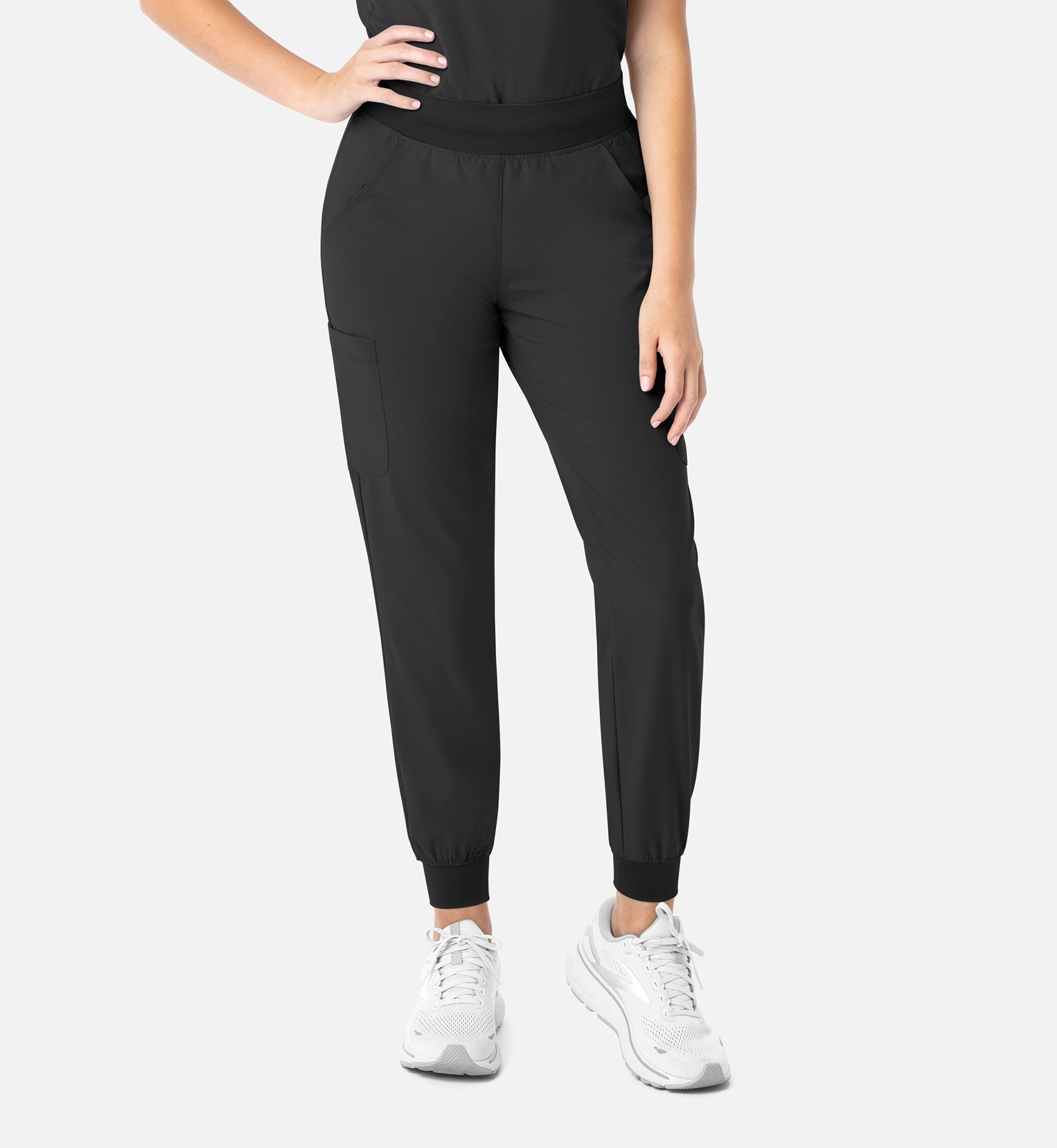 Momentum 5092 Women's Yoga Waist Jogger Black