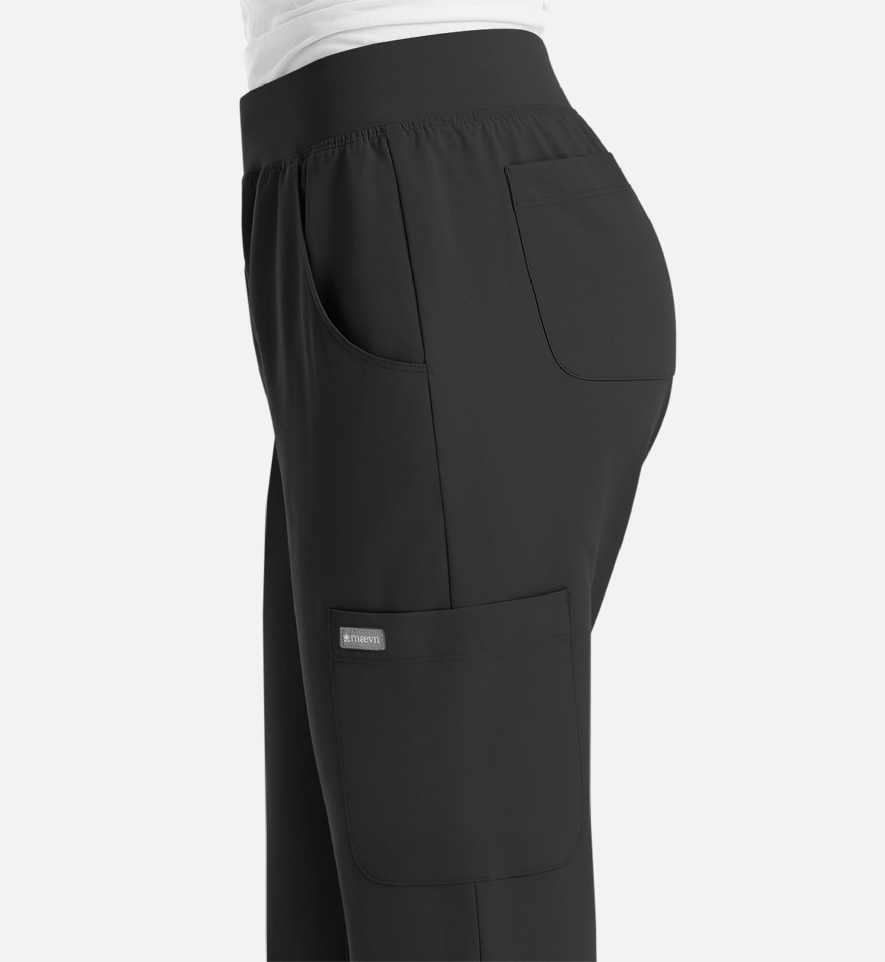 Momentum 5092 Women's Yoga Waist Jogger Black