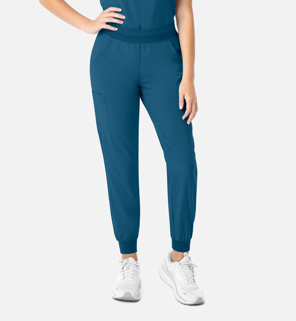 Momentum 5092 Women's Yoga Waist Jogger Caribbean Blue