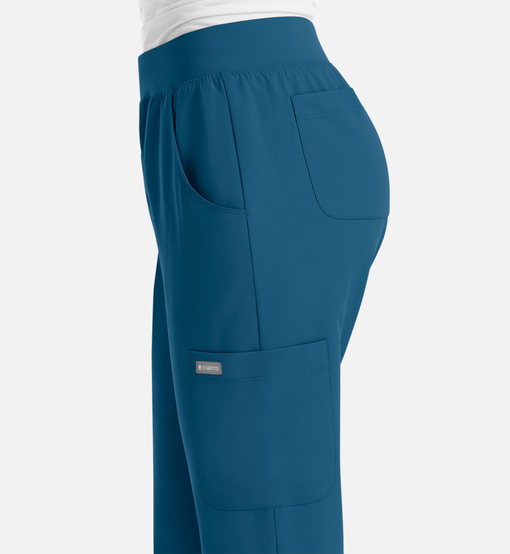 Momentum 5092 Women's Yoga Waist Jogger Caribbean Blue