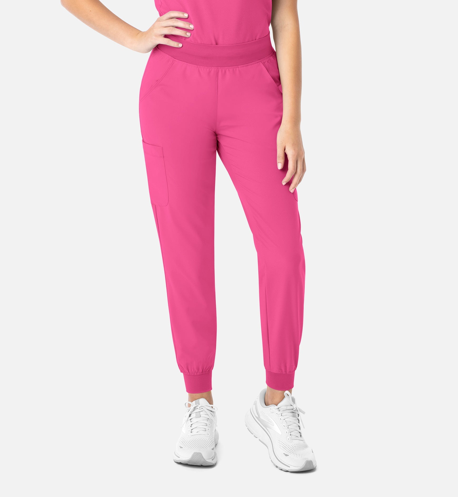 Momentum 5092 Women's Yoga Waist Jogger Hot Pink