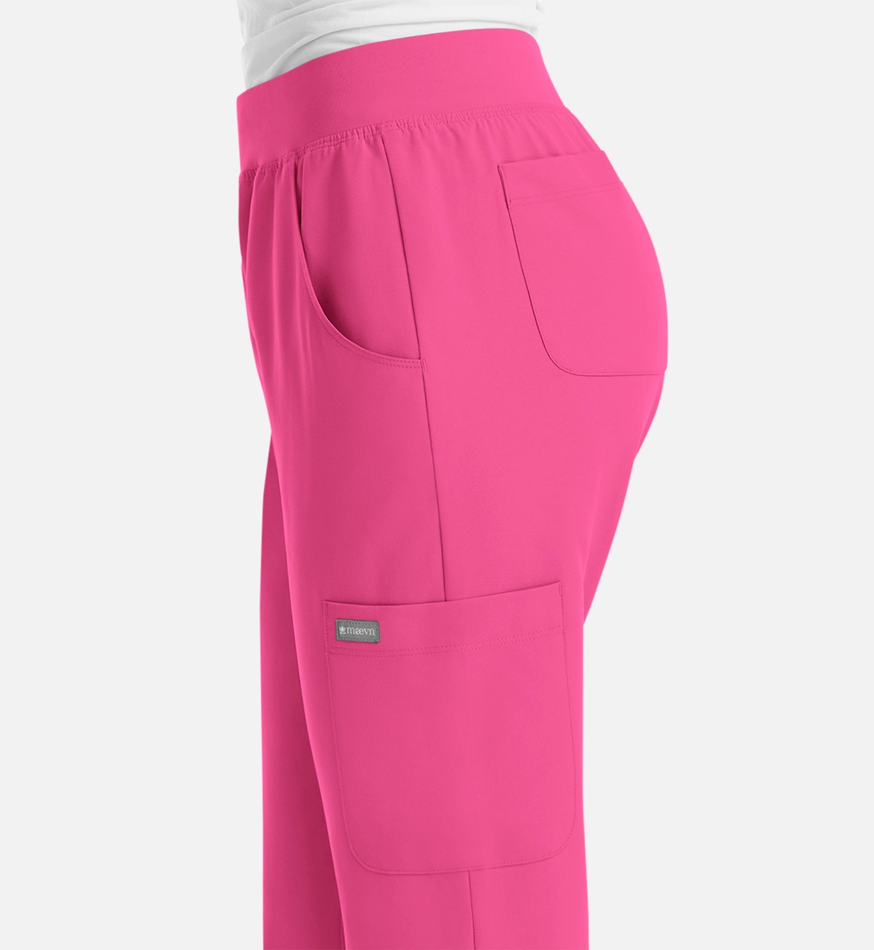 Momentum 5092 Women's Yoga Waist Jogger Hot Pink