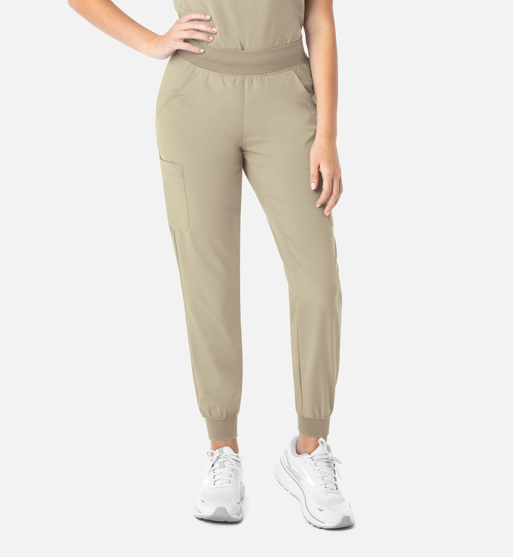 Momentum 5092 Women's Yoga Waist Jogger Khaki
