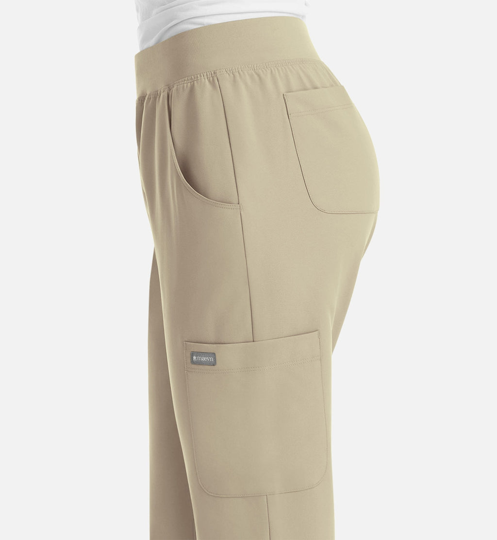 Momentum 5092 Women's Yoga Waist Jogger Khaki