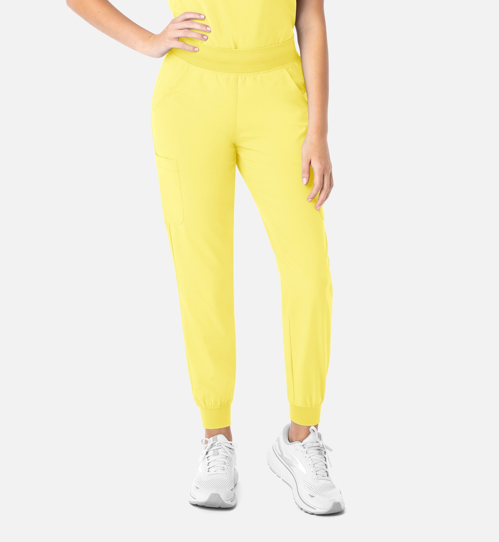 Momentum 5092 Women’s Yoga Waist Jogger Lemon Drop