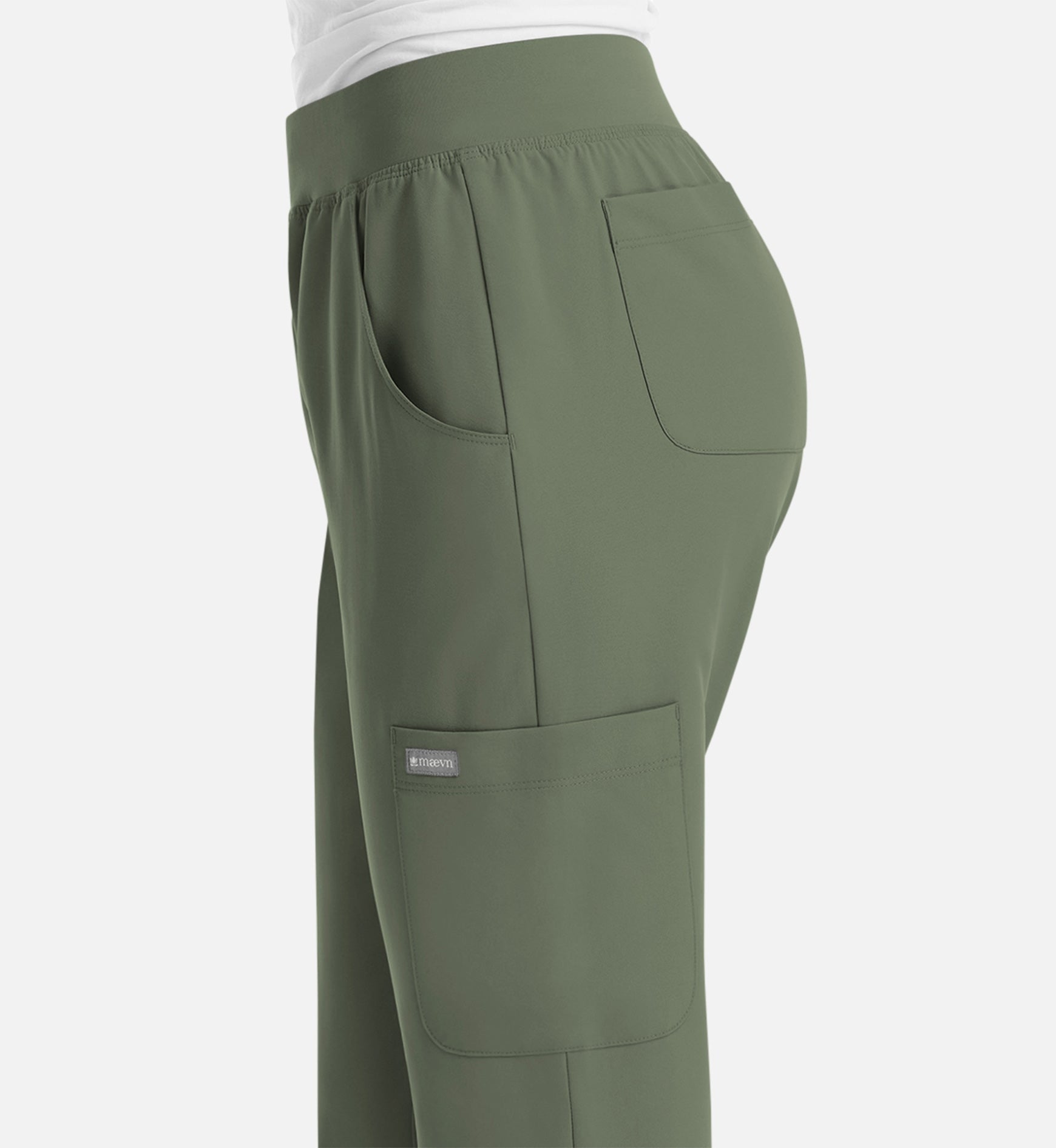 Momentum 5092 Women's Yoga Waist Jogger Olive