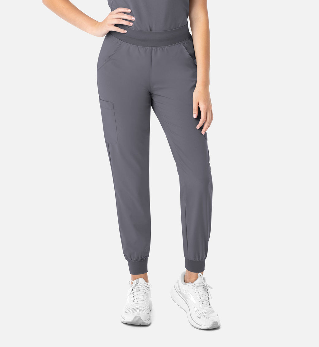 Momentum 5092 Women's Yoga Waist Jogger Pewter