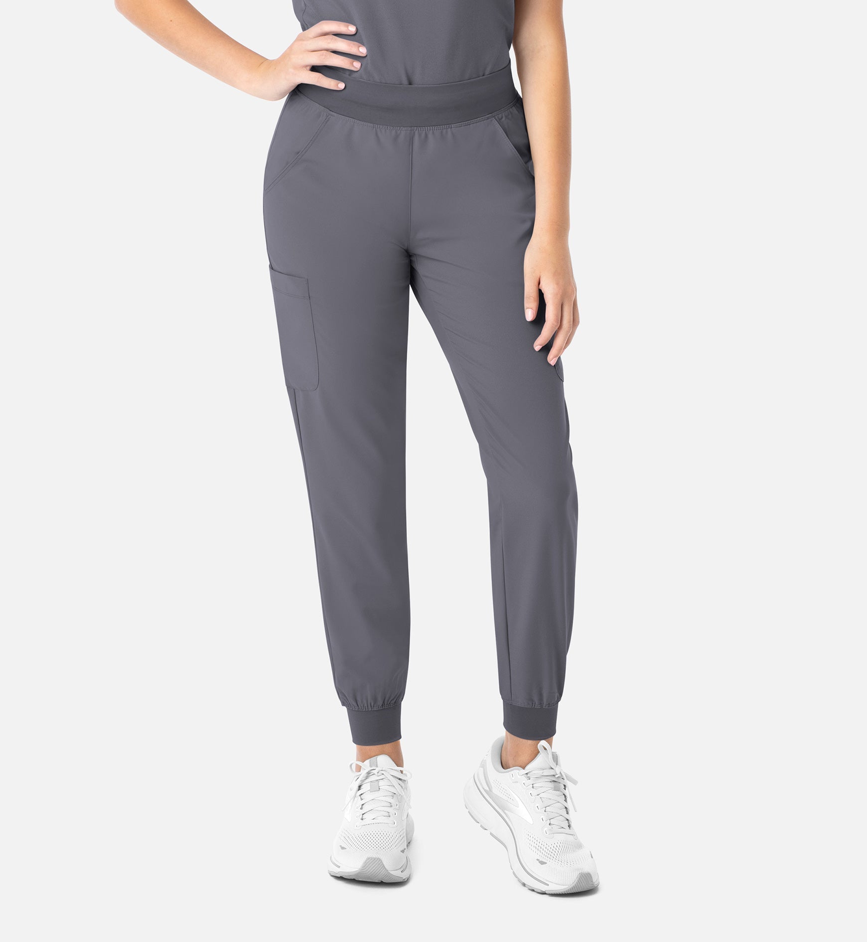 Momentum 5092 Women's Yoga Waist Jogger Pewter