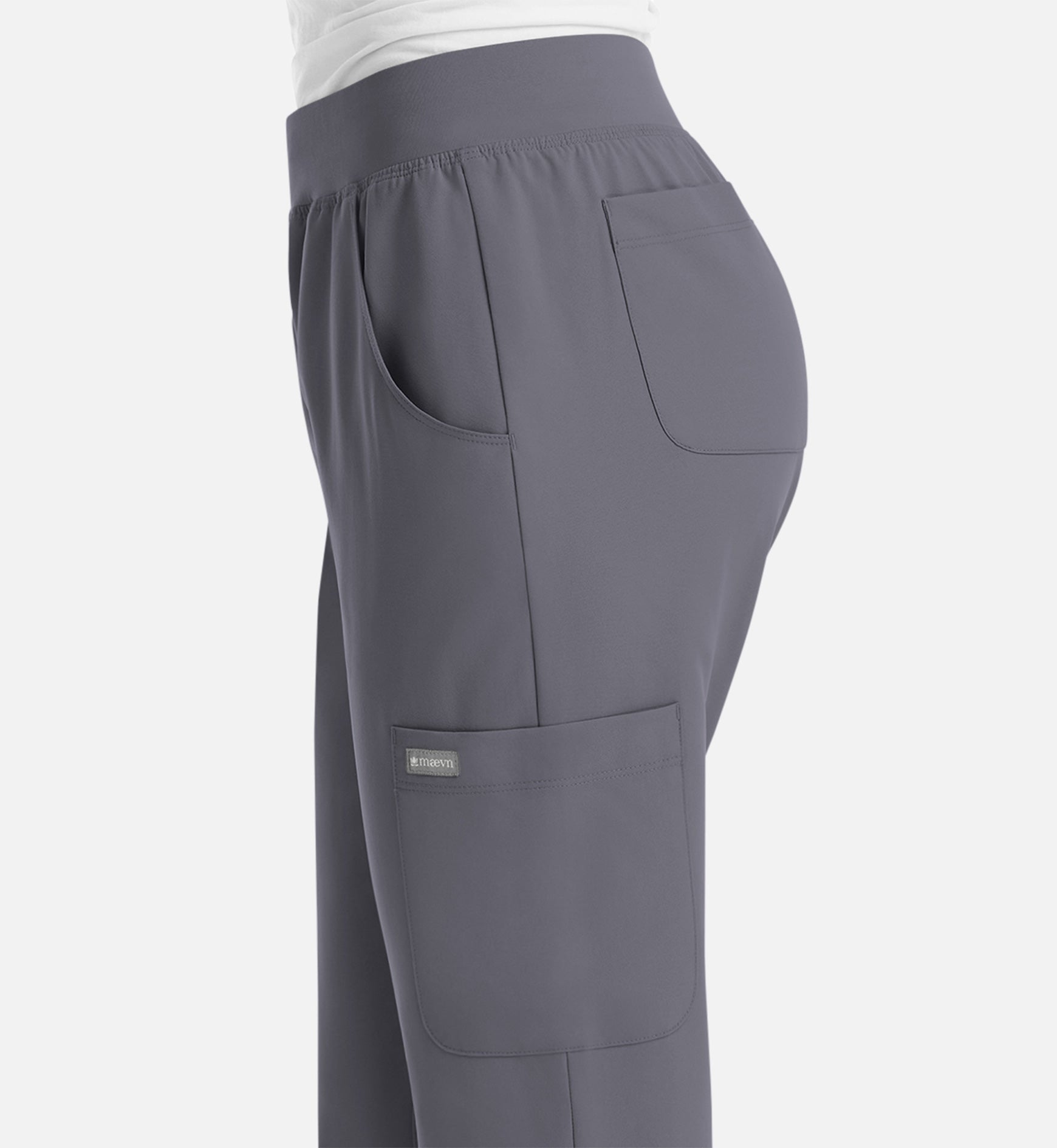 Momentum 5092 Women's Yoga Waist Jogger Pewter
