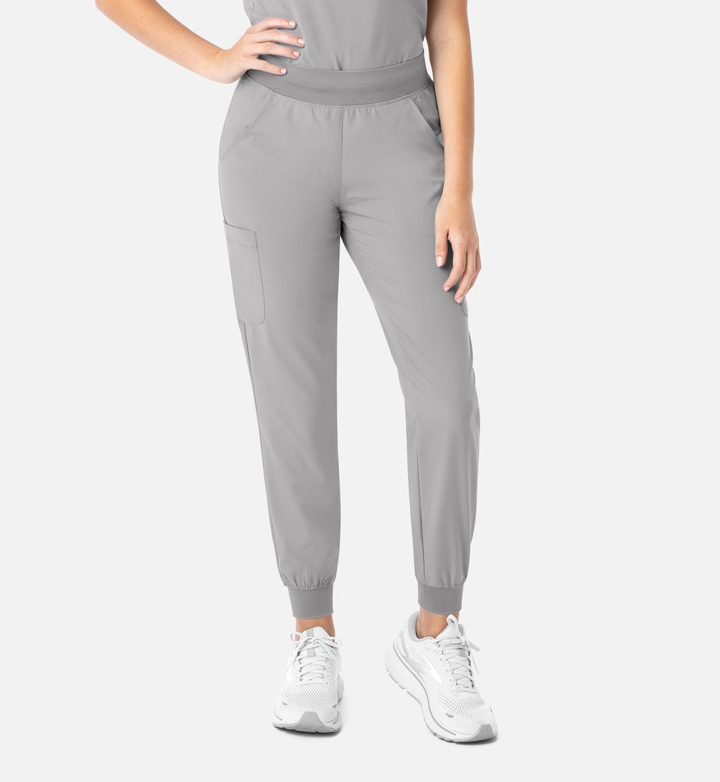 Momentum 5092 Women's Yoga Waist Jogger Quiet Grey