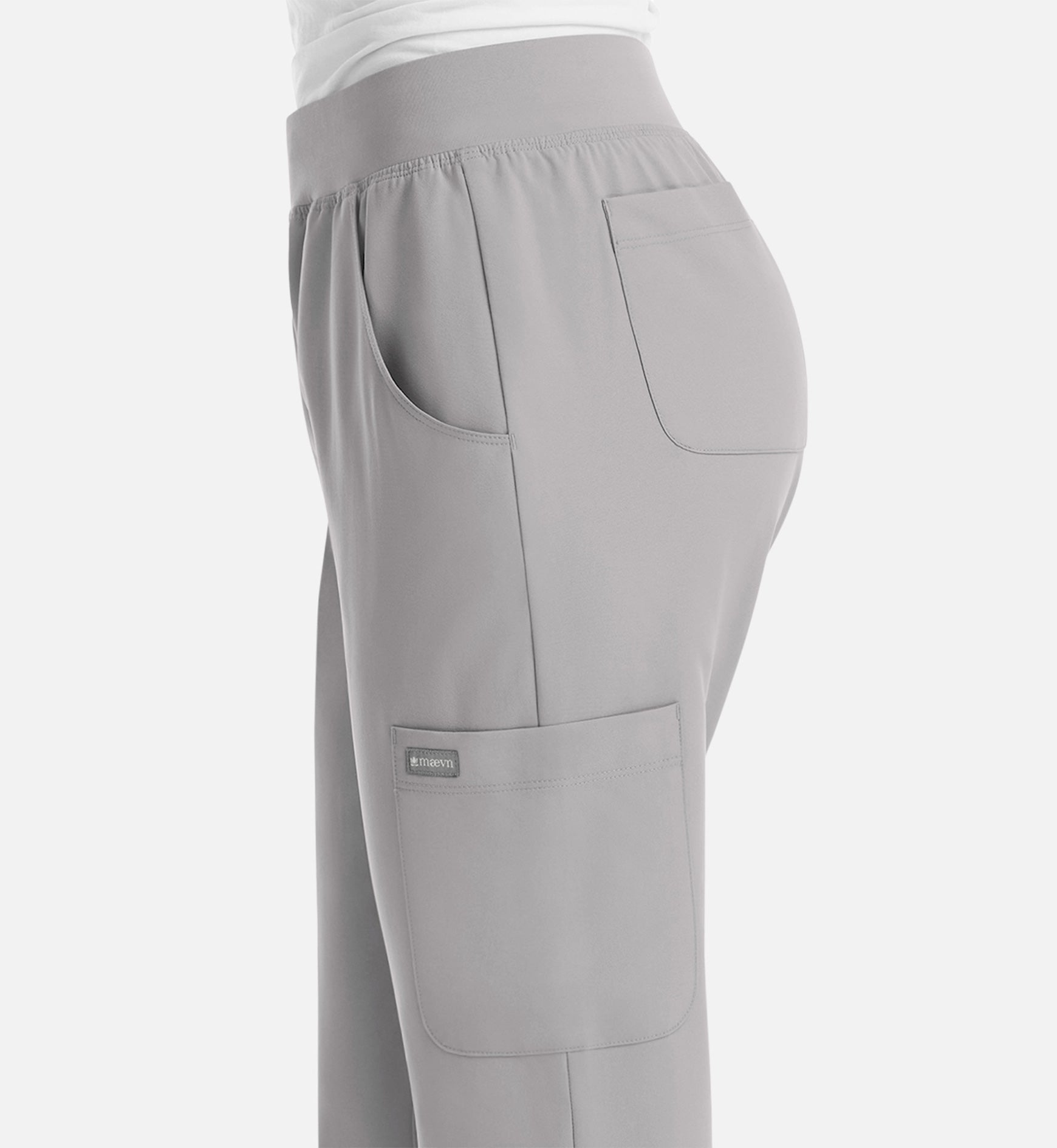 Momentum 5092 Women's Yoga Waist Jogger Quiet Grey
