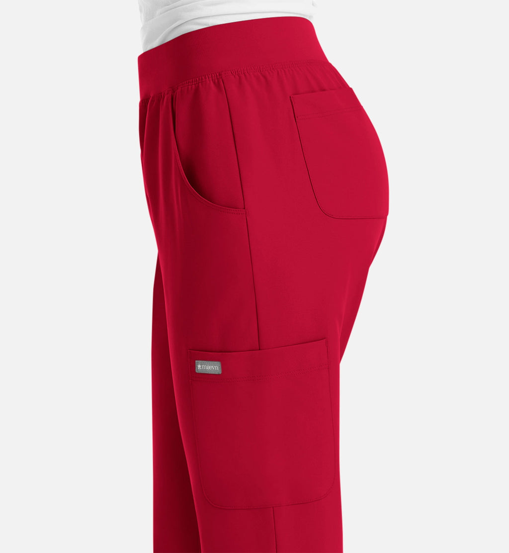 Momentum 5092 Women's Yoga Waist Jogger Red