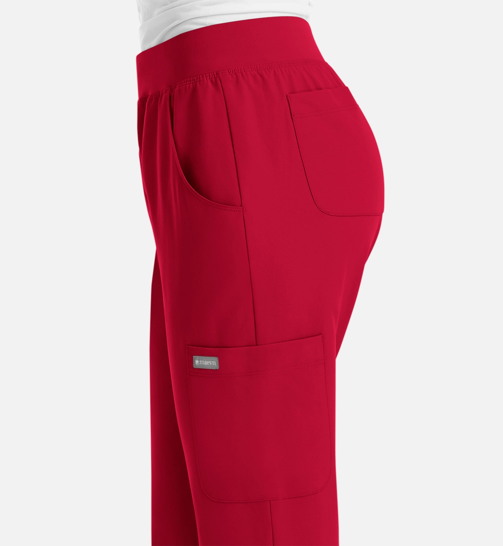Momentum 5092 Women's Yoga Waist Jogger Red