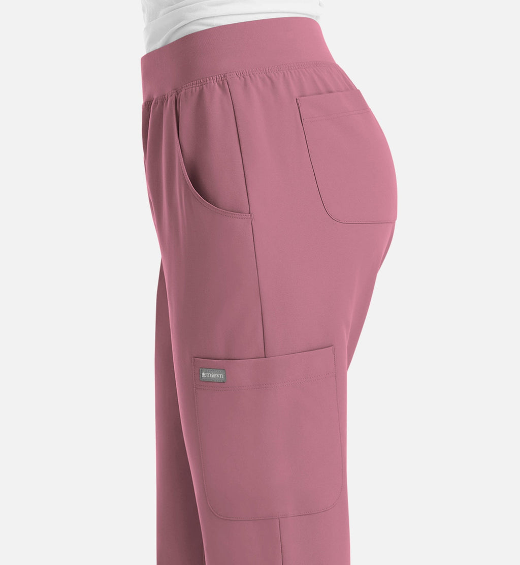 Momentum 5092 Women's Yoga Waist Jogger Rose