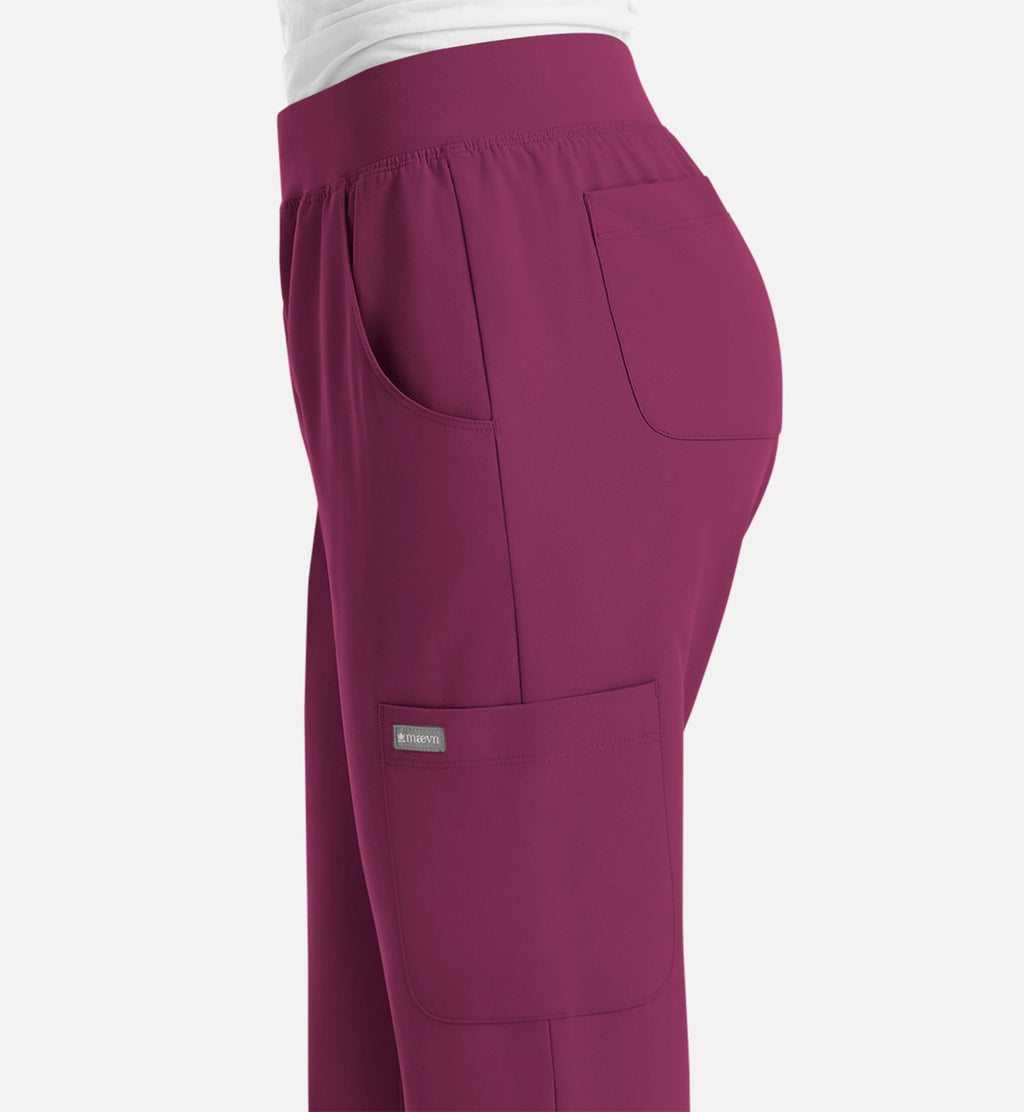 Momentum 5092 Women's Yoga Waist Jogger Wine