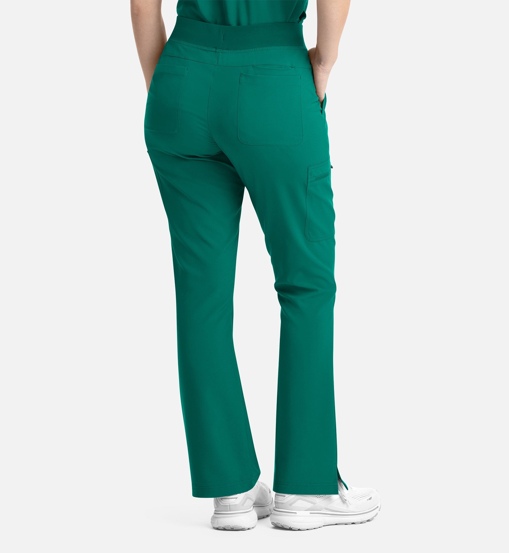 Momentum 5093 Women’s Full Elastic Band Flare Leg Pant Hunter