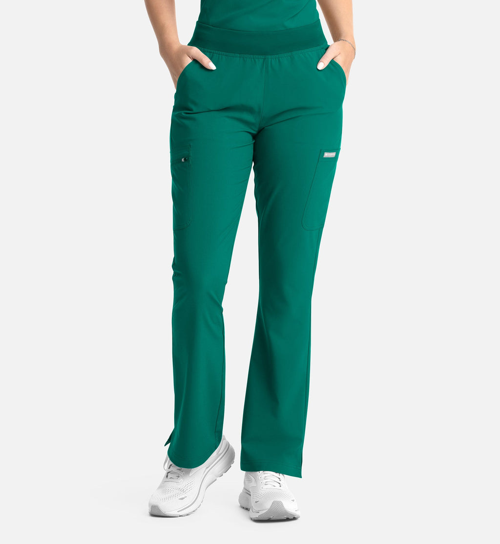 Momentum 5093 Women’s Full Elastic Band Flare Leg Pant Hunter
