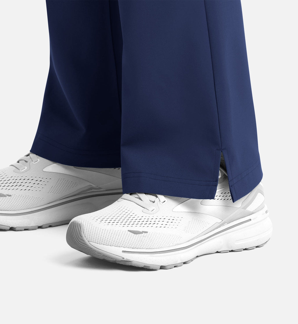 Momentum 5093 Women's Full Elastic Band Flare Leg Pants Navy