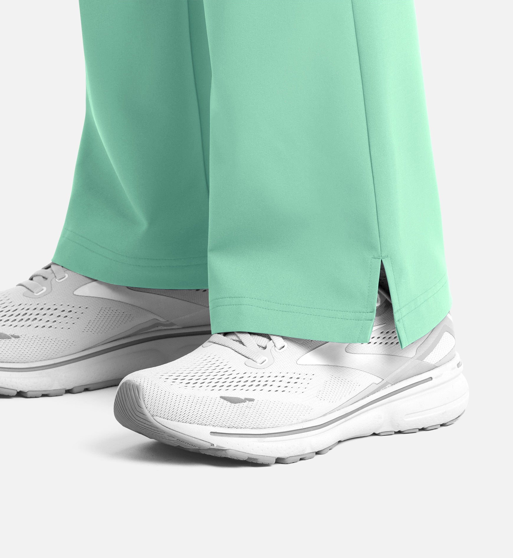 Momentum 5093 Women's Full Elastic Band Flare Leg Pants Opal