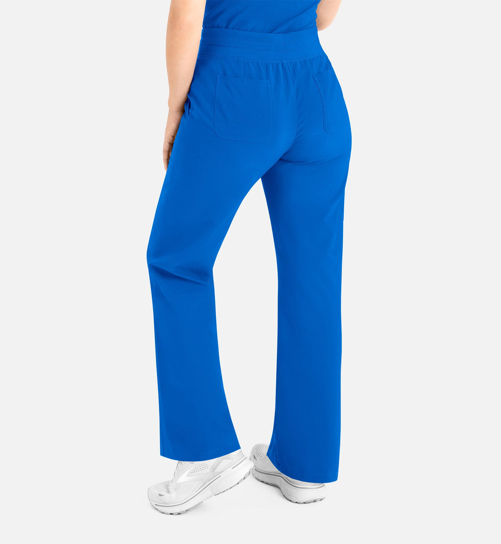 Momentum 5094 Women’s High Waist Full Elastic Wide Leg Pant Royal Blue
