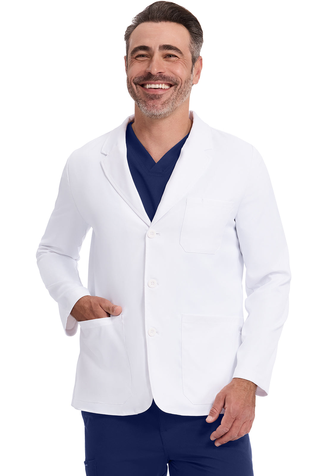 White Coat 5150 Men's Leo Labcoat White