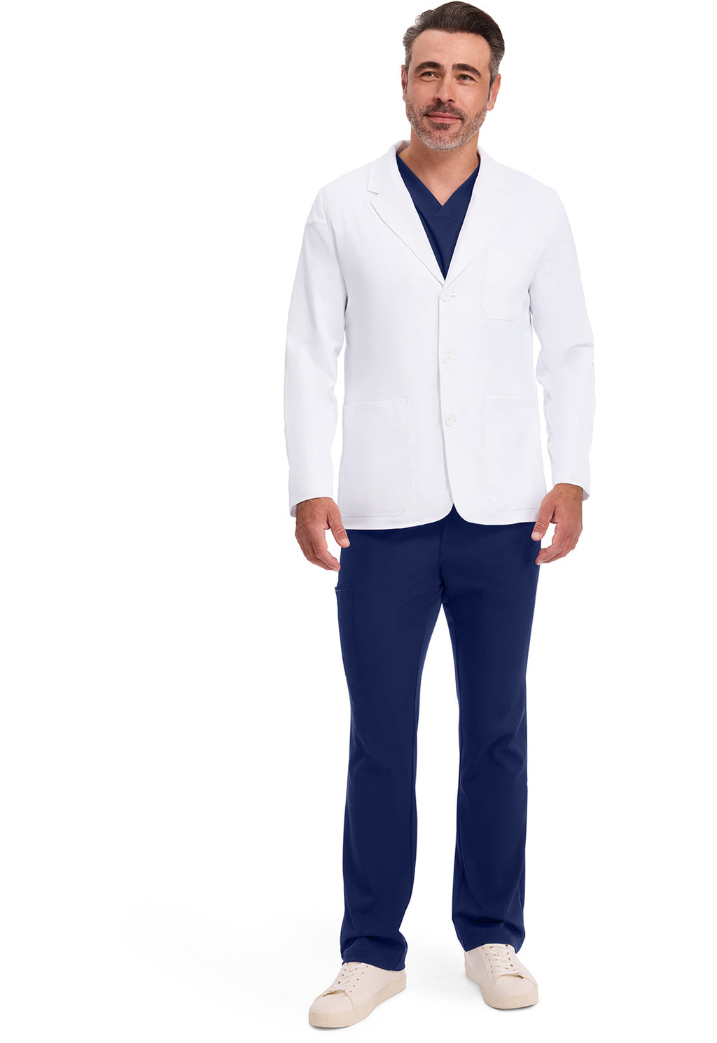 White Coat 5150 Men's Leo Labcoat White
