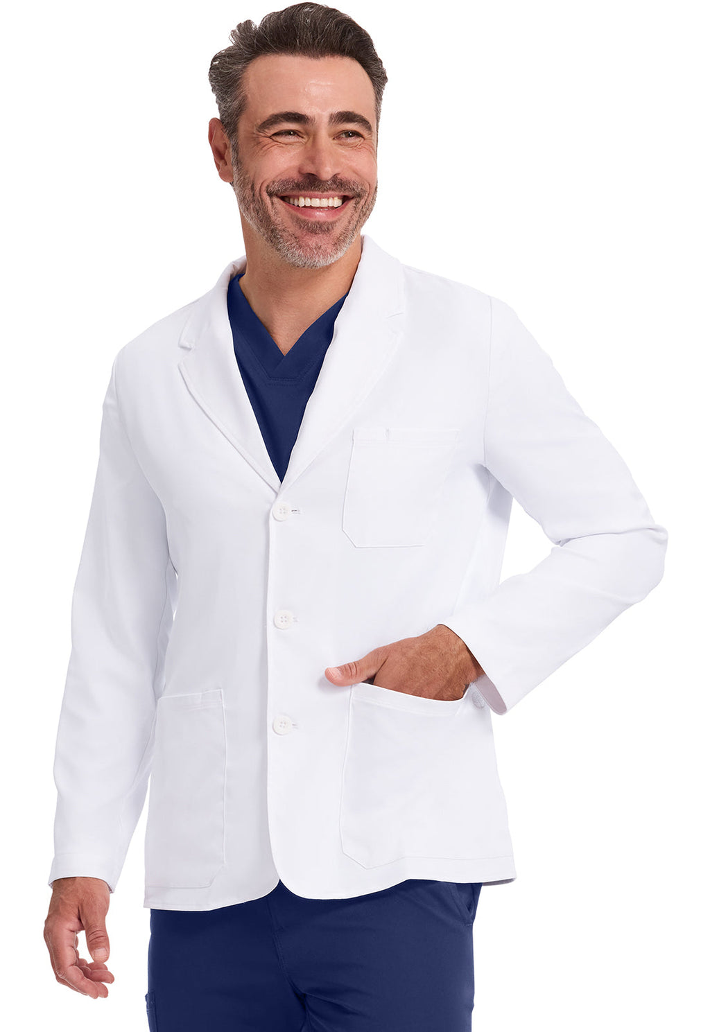 White Coat 5150 Men's Leo Labcoat White
