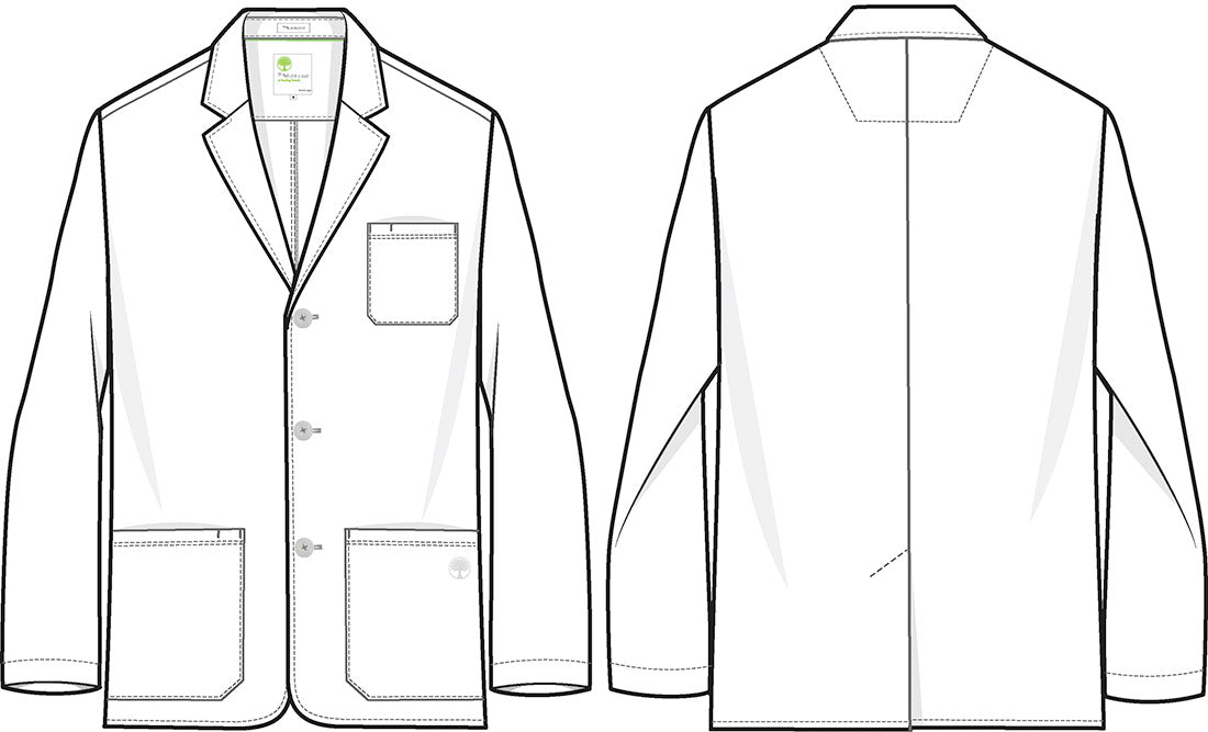 White Coat 5150 Men's Leo Labcoat White