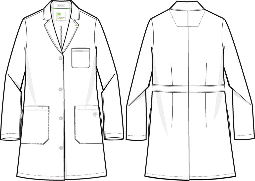 The White Coat 5161 Faye Lab Coat White