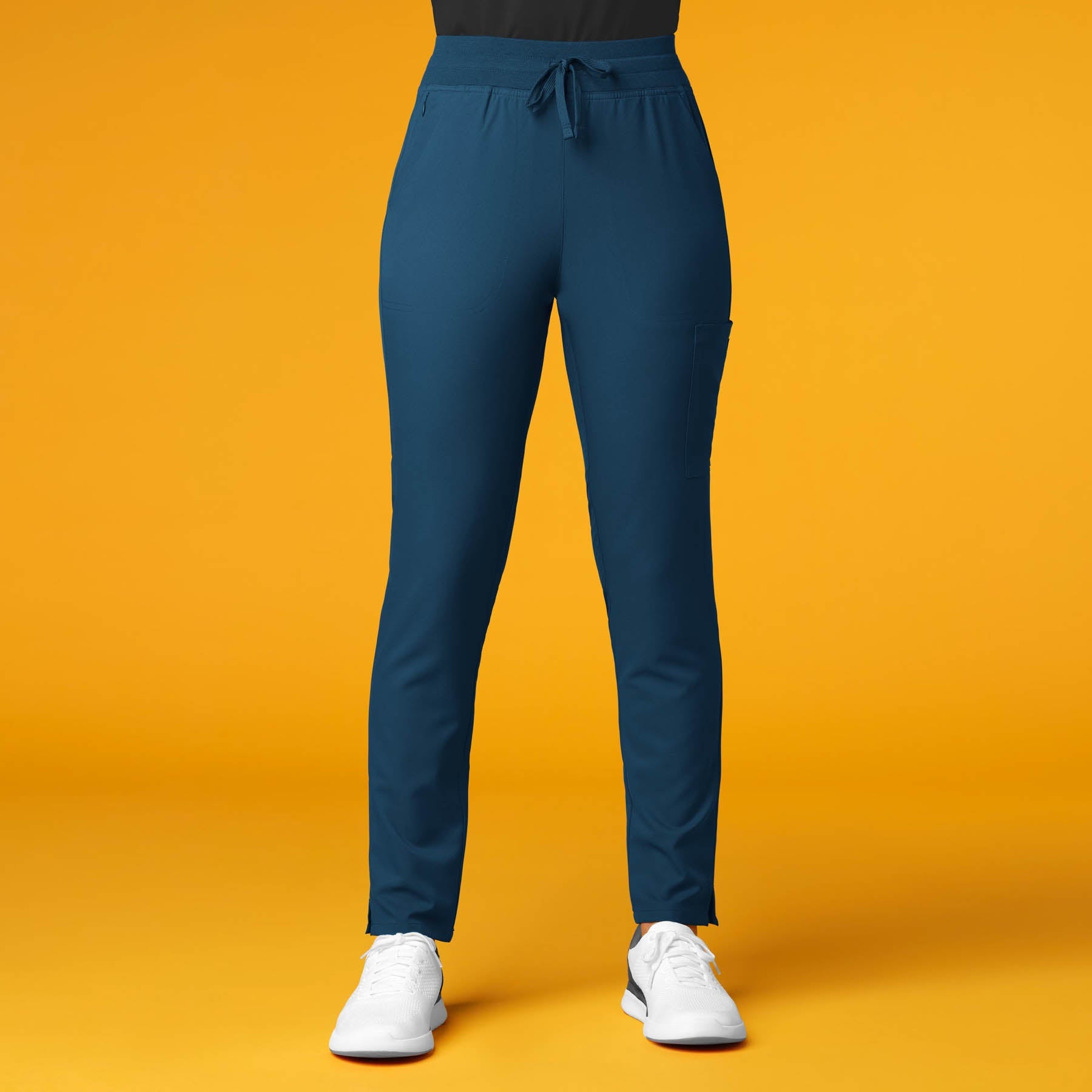 Thrive 5222 Cargo Straight Slim Leg Scrub Pants Caribbean Blue
