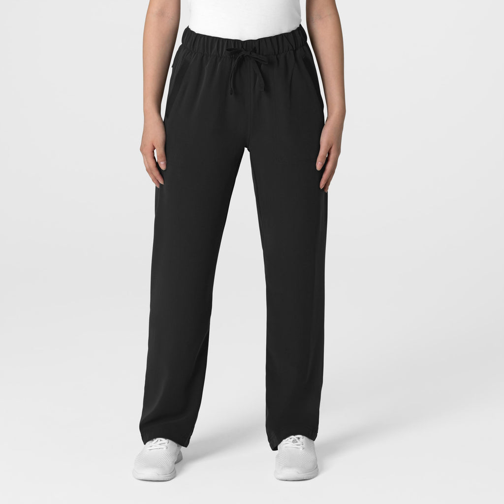 Nova 5232 Stovepipe High-Low Hem Scrub Pants Black
