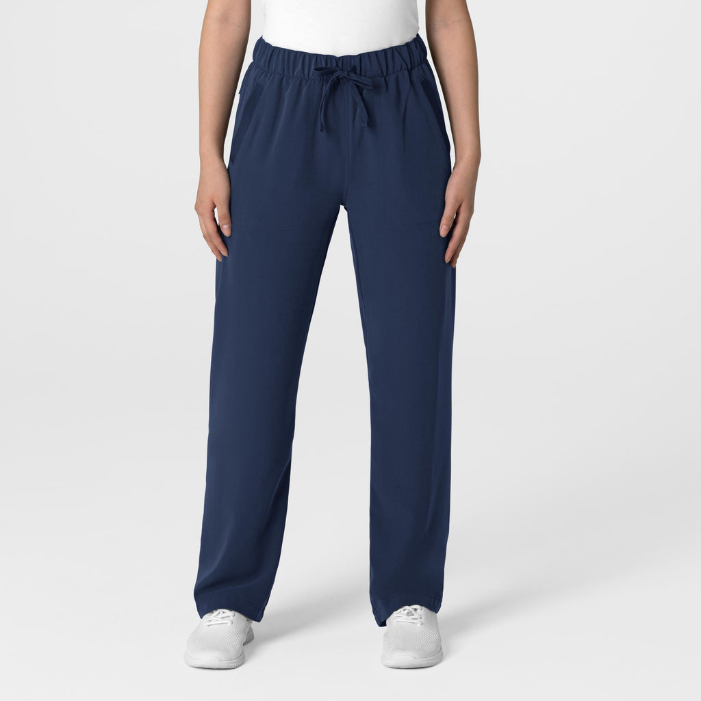 Nova 5232 Stovepipe High-Low Hem Scrub Pants Navy