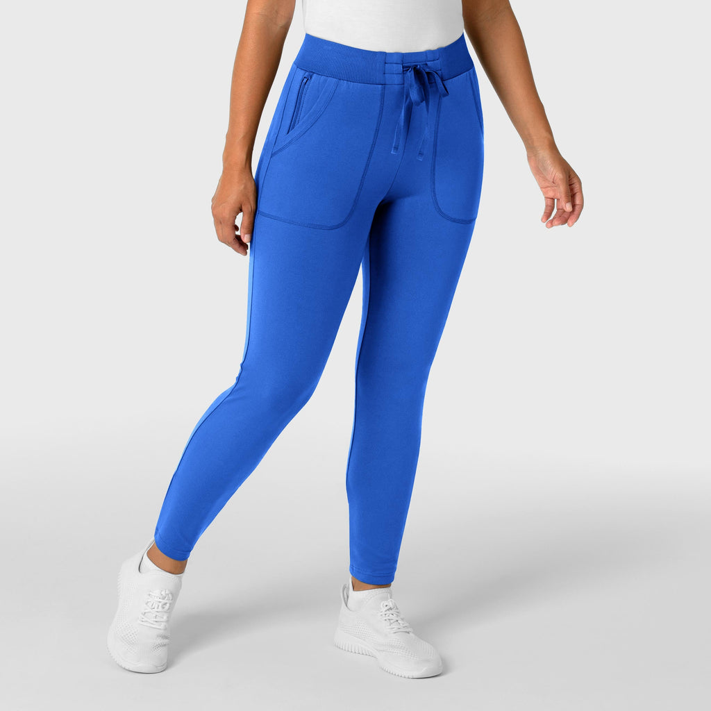 RENEW 5259 Knit Track Scrub Pants Royal