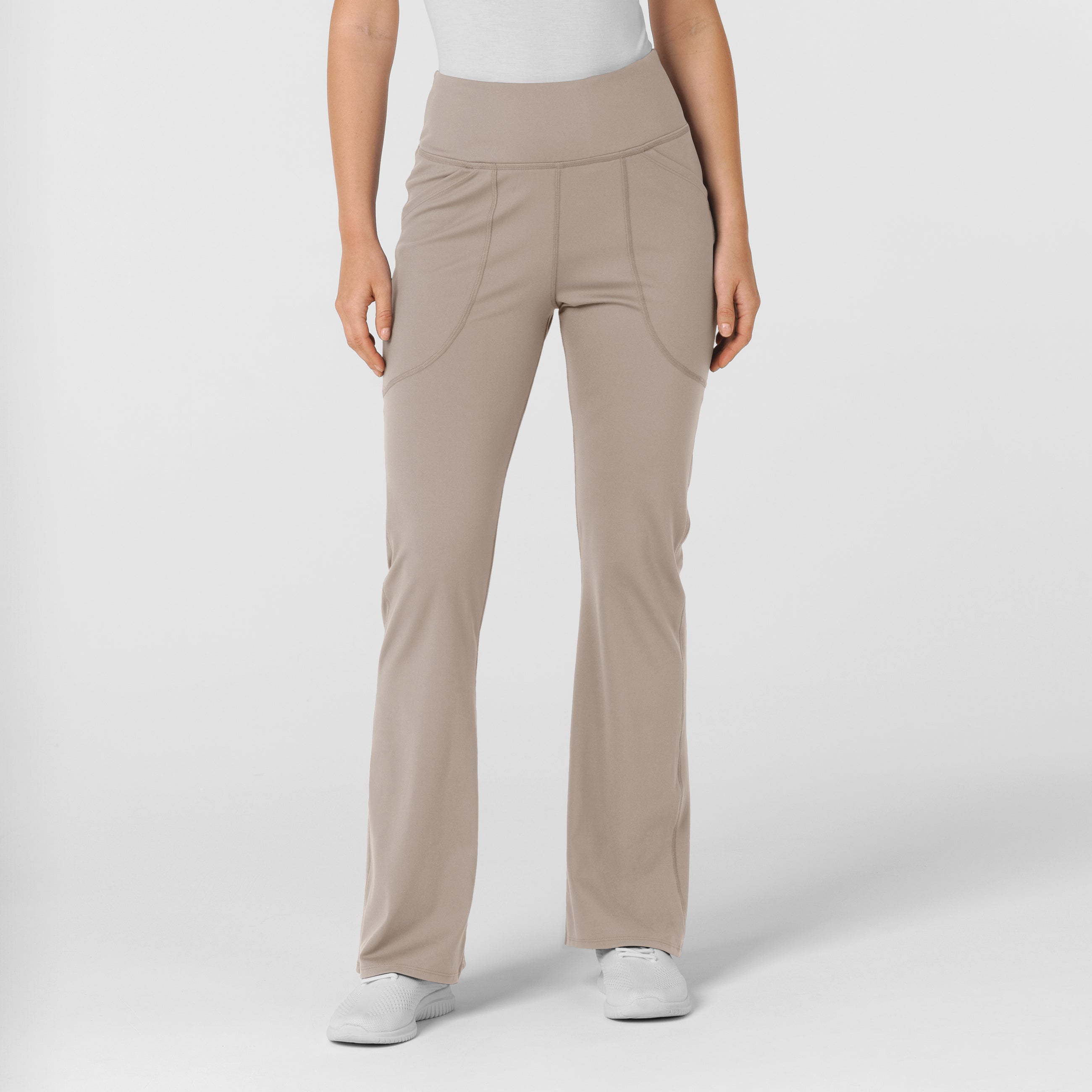 RENEW 5459 Knit Flare Yoga Scrub Pants Haze