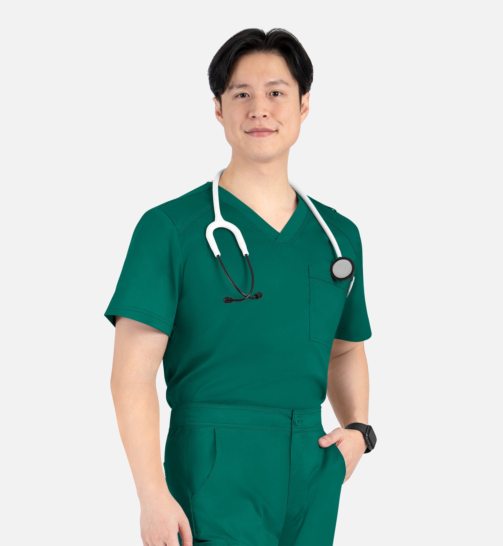 Matrix Mens 5501 Men’s Tuckable V-Neck Top Hunter