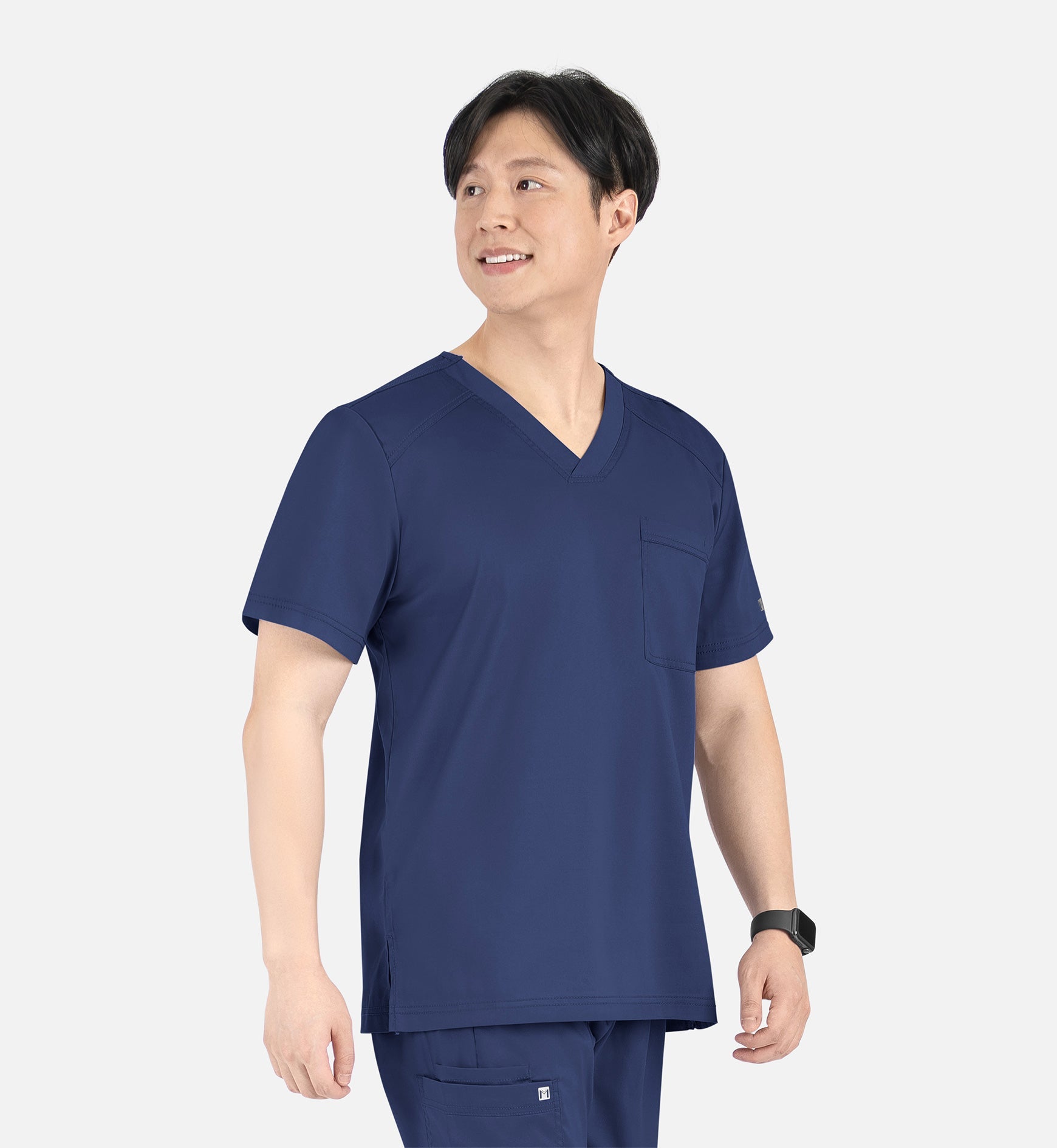 Matrix Mens 5501 Men’s Tuckable V-Neck Top Navy