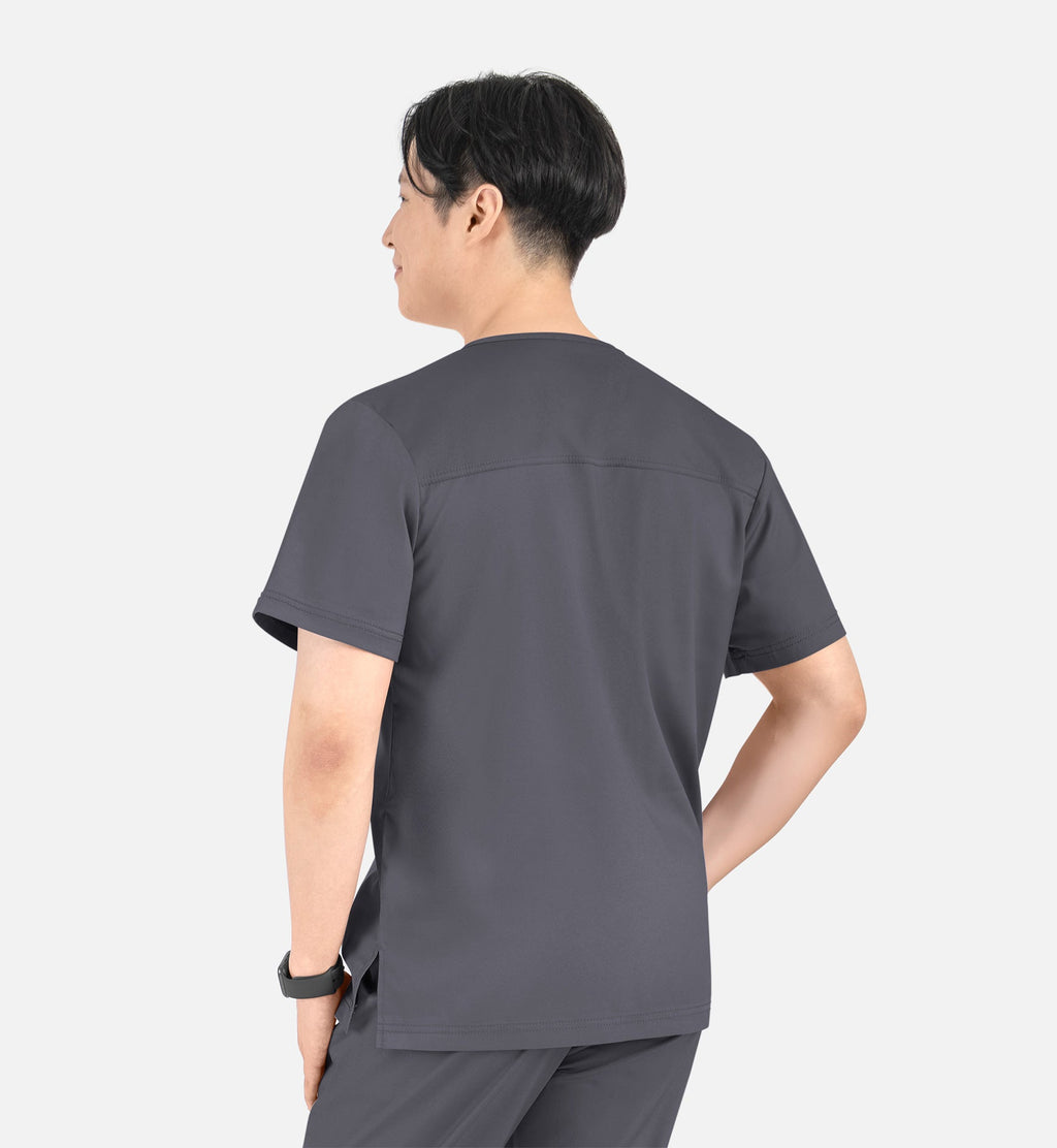 Matrix Mens 5501 Men’s Tuckable V-Neck Top Pewter